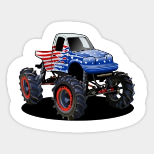 Cartoon monster truck Sticker